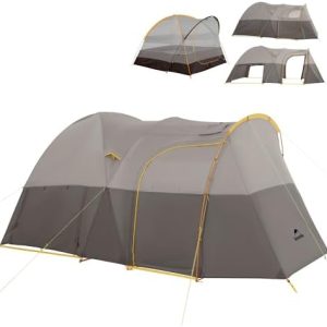 Naturehike KOTA 4/6/8 Person Camping Tent, Double Layer Waterproof 4 Person 6 Person 8 Person Tents for Camping, Large and Tall Family Tent with Vestibules Porch